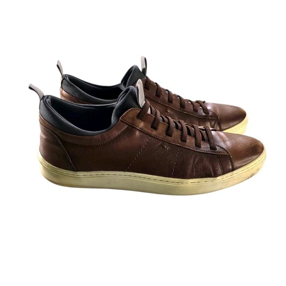 Martin Dingman Other - Martin Dingman Mens Cameron Sheepskin Leather Shoes Size 11 Whiskey Sneakers
